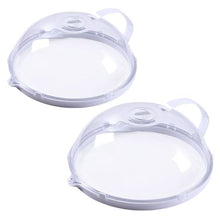 Load image into Gallery viewer, Kitchen Microwave Food Anti-Sputtering Cover With Handle 2 Set
