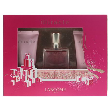 Lancôme Miracle 3 Piece Eau De Parfum Gift Set (Parallel Import) Buy Online in Zimbabwe thedailysale.shop