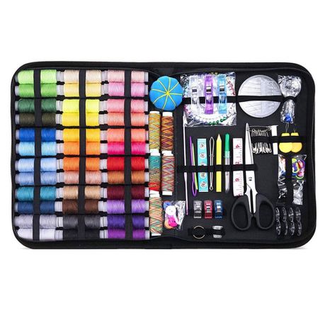 Sewing Supplies Kit with Needle and Thread Spool 200pc (200m Threads) Buy Online in Zimbabwe thedailysale.shop
