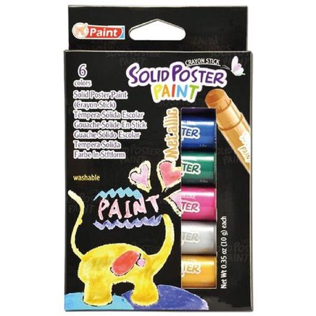 KB Solid Poster Paint Metallic 6 Colours Buy Online in Zimbabwe thedailysale.shop