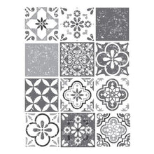Load image into Gallery viewer, Fantastick Wall Decor - 20cm Mediterranean Grey Vinyl Wall Tiles
