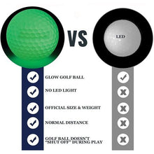 Load image into Gallery viewer, Fluorescent Night Golf Ball - Long Lasting Bright Luminous Balls
