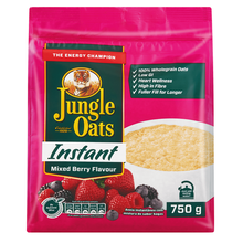 Load image into Gallery viewer, Jungle Oats Instant Mixed Berry Flavour Pouch 750g
