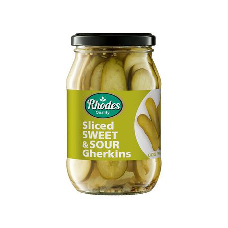 Rhodes - Gherkins Sliced 6x375g Buy Online in Zimbabwe thedailysale.shop