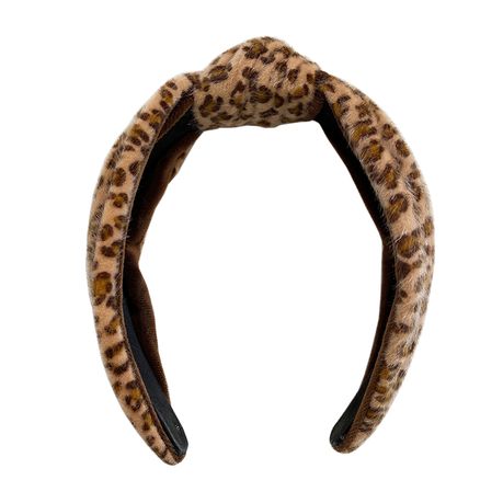 Nordik Beauty Faux Fur Animal Print Vintage Knot Headband