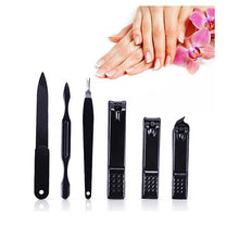 Load image into Gallery viewer, 12 Piece Quality Manicure &amp; Pedicure Set Nail Clipper Kit - Black

