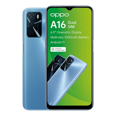 Oppo A16 Dual Sim 32GB - Pearl Blue Buy Online in Zimbabwe thedailysale.shop