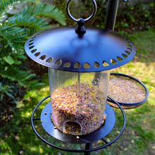 Load image into Gallery viewer, Waterhouse Heart Metal Bird Feeder - Black
