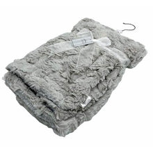 Load image into Gallery viewer, Baby Blanket Sherpa Rose - Grey

