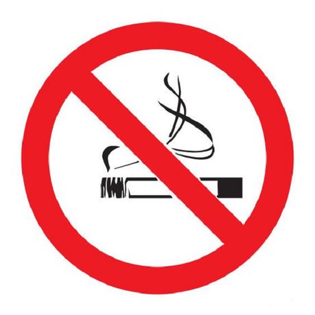 Safety Sign - No Smoking 150x150mm - White ABS 5 Pack Buy Online in Zimbabwe thedailysale.shop