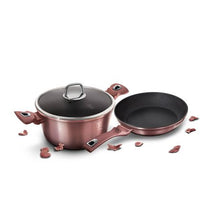 Load image into Gallery viewer, Berlinger Haus 3 Piece Marble Coating Cookware Set - iRose Edition
