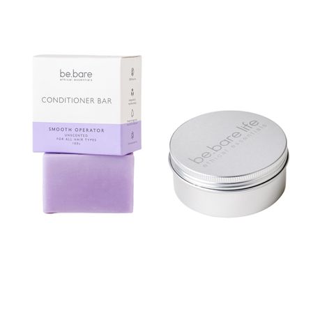 Be.Bare Smooth Operator Unscented Conditioner Bar 100g - Travel Set