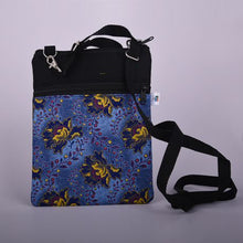 Load image into Gallery viewer, Orema Shweshwe Sling Shoulder Bag Crossbody Bag - Blue Floral
