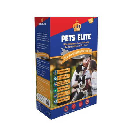 Pets Elite Dehydrated Raw Dry Food 2kg Beef Buy Online in Zimbabwe thedailysale.shop