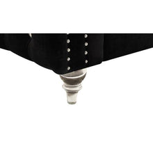 Load image into Gallery viewer, LUX Studded 2 Seater Sofa Black
