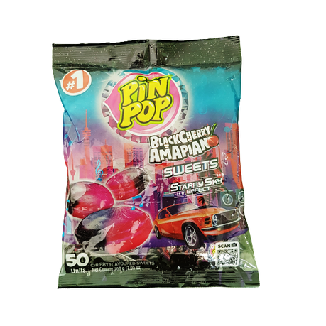 Pin Pop - Black Cherry Sweets - 50's