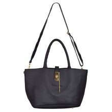Load image into Gallery viewer, Urban Muse Metro Floppy Tote [Black &amp; Gold]
