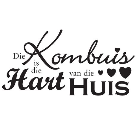 Fantastick - Kombuis Quote Vinyl Wall Poetry