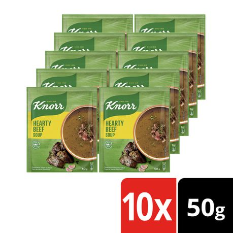 Knorr Hearty Beef Soup 10x50g Buy Online in Zimbabwe thedailysale.shop