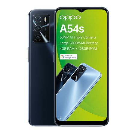 Oppo A54s Single Sim 128GB - Crystal Black Buy Online in Zimbabwe thedailysale.shop