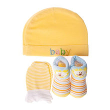 Load image into Gallery viewer, All Heart Yellow socks gloves hat set

