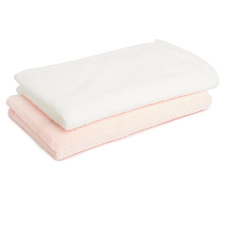 George & Mason Baby - Waffle Blanket Value Pack Pink & White Buy Online in Zimbabwe thedailysale.shop