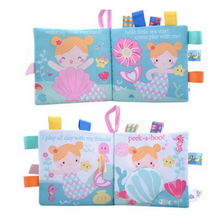 Load image into Gallery viewer, Soft Baby Label Cloth Book - Little Mermaid's Lovely Day
