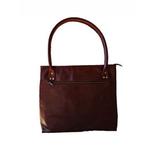 Load image into Gallery viewer, Genuine Leather Tote Handbag - Peperboom - Tabacco
