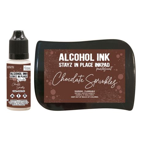 Stayz in Place Alchohol Ink Pad & Reinker (12ml) - Pearlescent - Chocolate Buy Online in Zimbabwe thedailysale.shop