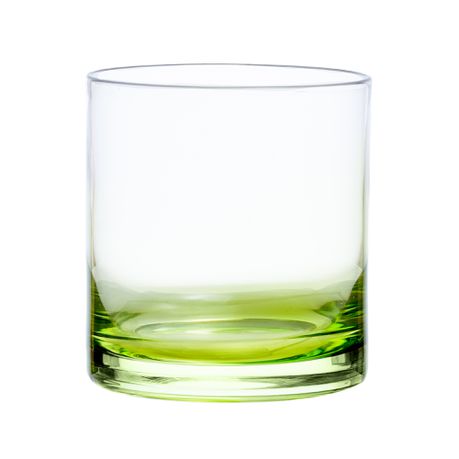 6 Piece, Lime-Green Whiskey Glasses , L-9cm / Diameter-8cm