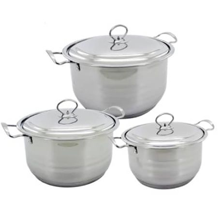 6 Piece Stainless Steel Thermal Technology Cookware Set