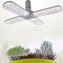 Load image into Gallery viewer, 50 Watt 4 Leaves Foldable Full Spectrum LED Grow Light Bulb
