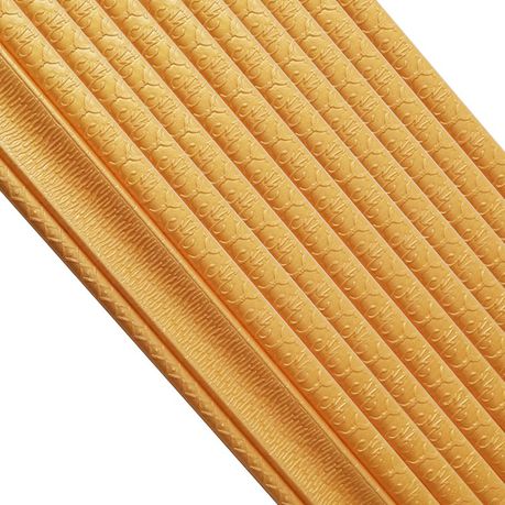 3D Peel & Stick Water Proof PE Foam - Plain Golden Cornice (3 Pieces) Buy Online in Zimbabwe thedailysale.shop
