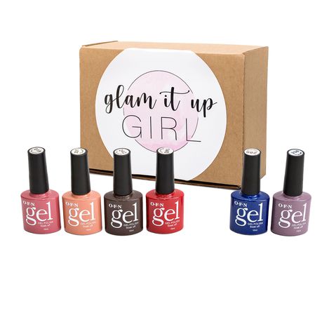 Glam It Up Girl/ UV Gel Nail Polish Autumn Kit (4 Colours&2Shimmers)