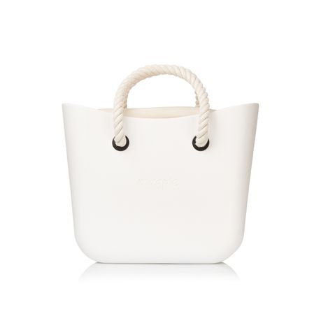 Original Magpie White Tote Bag With Beige Inner And Rope Handles Buy Online in Zimbabwe thedailysale.shop