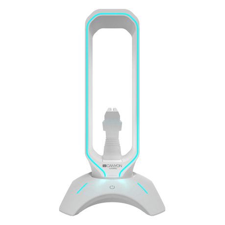 Canyon Gaming Bungee 3-in-1 Headphone Stand 2 Port USB 7 RGB Color - White Buy Online in Zimbabwe thedailysale.shop