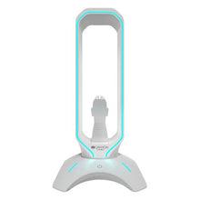 Load image into Gallery viewer, Canyon Gaming Bungee 3-in-1 Headphone Stand 2 Port USB 7 RGB Color - White
