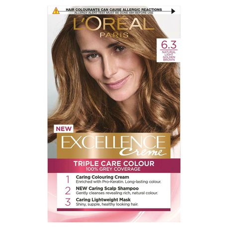 LOreal Excellence Creme 6.3 Natural Light Golden Brown