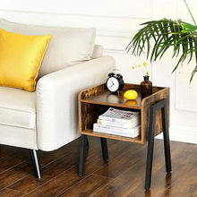 Load image into Gallery viewer, Retro Rustic Chic Industrial Nightstand Stackable Side Table
