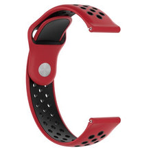 Load image into Gallery viewer, Red and Black Silicon Band Strap  for Samsung Galaxy Watch - 20mm
