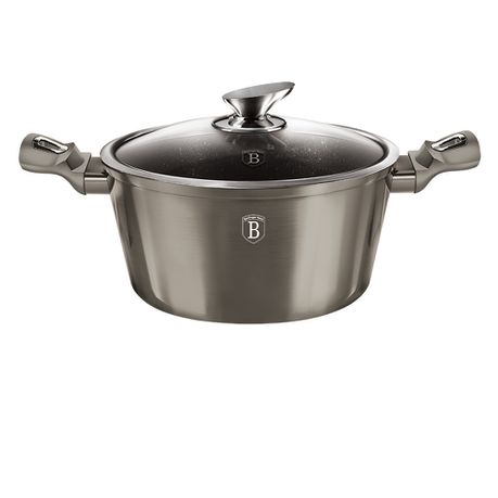 Berlinger Haus 30cm Marble Coating Casserole - Carbon Buy Online in Zimbabwe thedailysale.shop