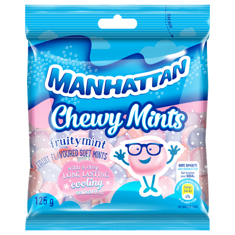 Manhattan Chewy Mints: Fruitymint 24x125g