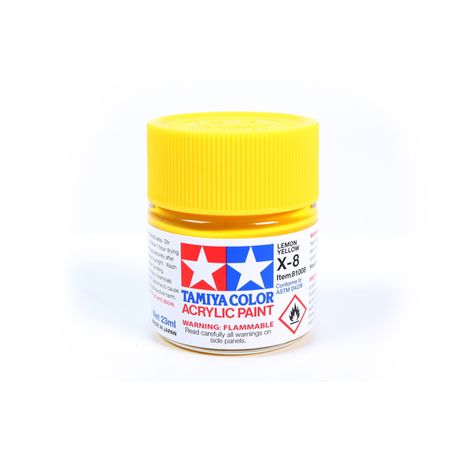 Tamiya X-8 Lemon Yellow Acrylic 23ml Paint - Lemon Yellow Buy Online in Zimbabwe thedailysale.shop