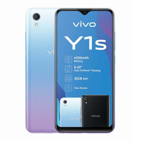 vivo Y1s 32GB Single Sim - Aurora Blue Buy Online in Zimbabwe thedailysale.shop