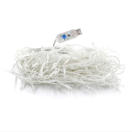 Litehouse Shatterproof USB 90LED Icicle Lights Warm White - 3m Buy Online in Zimbabwe thedailysale.shop