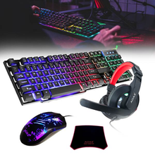 Load image into Gallery viewer, AOAS PC Gaming set - Mouse, Keyboard, Headphones &amp; Mouse Pad
