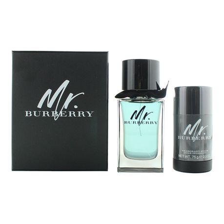 Burberry Mr. Burberry EDT 100ml & Deodorant Stick 75g (Parallel Import) Buy Online in Zimbabwe thedailysale.shop