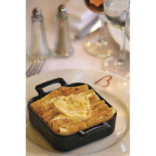 Load image into Gallery viewer, Revol 4 Pack Square Oven Dish Black Cast Iron Style - 13cm
