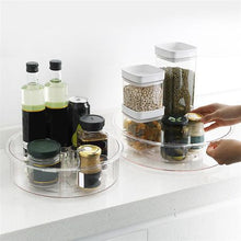 Load image into Gallery viewer, Kitchen Lazy Susan Divided Turntable Storage Container
