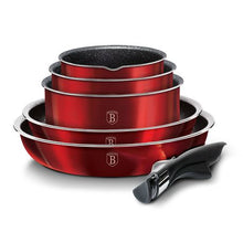 Load image into Gallery viewer, Berlinger Haus 12-Piece Marble Coating Cookware Set - Burgundy Metallic
